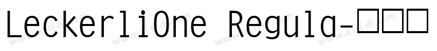 LeckerliOne Regula字体转换